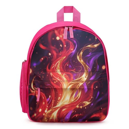Mysterious Flame Mini Backpack Light Weight Small Travel Backpack Shopping Travel Daypack