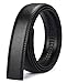 Nelbons Herren Gürtel Ratsche Automatik Gürtel für Männer 35mm Breit Ledergürtel, Ohne Schnalle Leder (Schwarz N0, Länge 125cm Geeignet für 30-43 taille)