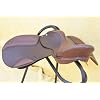 Leather Ride English Saddle Brown Leather treeless GP All Purpose Saddle in with Iron Stirrups and Leathers Size 13-18