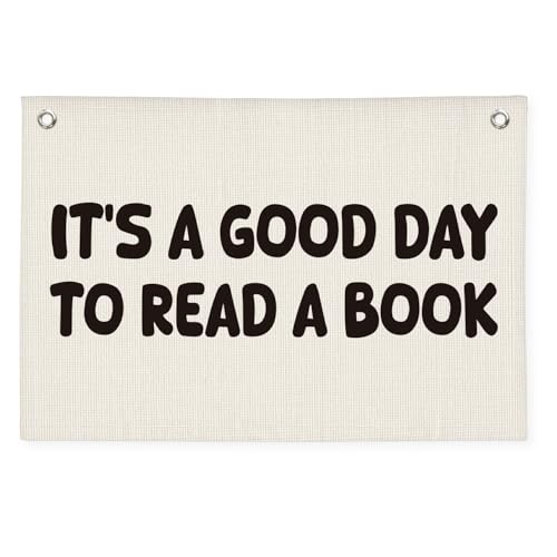 Wheatwin Classroom Decor, Reading Nook Decor, It's A Good Day To Read A Book Banner 20x30 Inch...
