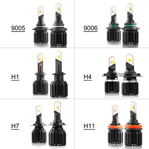 Mingzhe 2 peças IP68 à prova d'água 50 W lâmpadas LED para farol de carro LED lâmpada de condução t