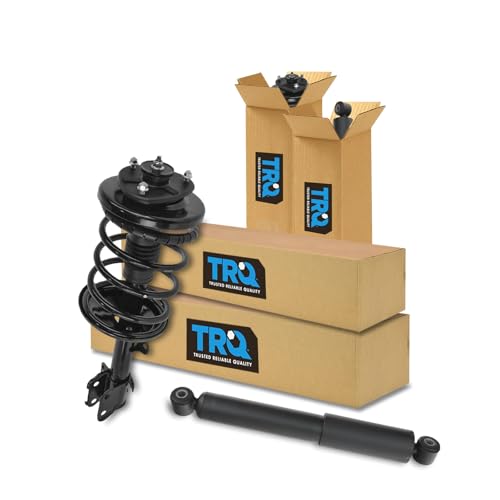 Image of TRQ Front and Rear Complete Strut Assembly & Shock Absorber Kit Complete Strut & Coil Spring Assembly Compatible with 2001-2002 Acura MDX 2003-2008 Honda Pilot