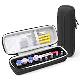 Krypthos Diabetic Supplies Travel Carrying Case, Daily Use Insulin Pen Holder Case for Insulin Vials, Insulin Pens, and Needle Storage