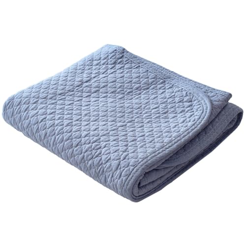 【ふとん屋さんが考えた本格派まくらパッド】 西川 枕パッド 43×63cm用 綿100％ 春 夏 オールシーズン さわやかな肌触り 中わたまでコットン使用、寝汗をしっかり吸収 ムレにくい お肌になじむ水洗いキルト 「Pocott ポコット」ネイビー 約50×60cm - こだわり安眠館 - 商品画像