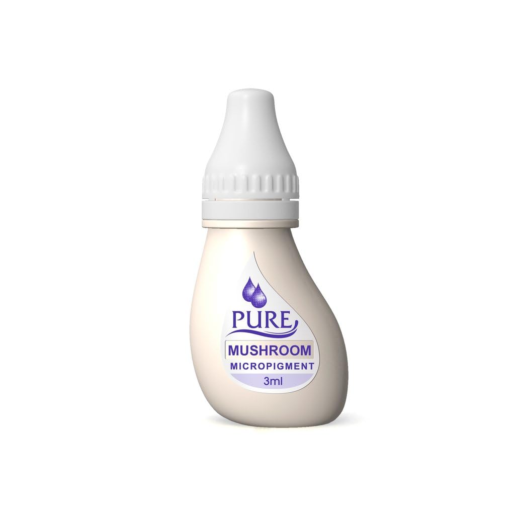 BIOTOUCH Microblading Pigment color Ink for Eyebrow Lip Eyeliner Permanent Makeup Pigment Tattoo Ink color for Professionals Micro pigment Makeup 6pk 3ml each (Pure Mushroom)