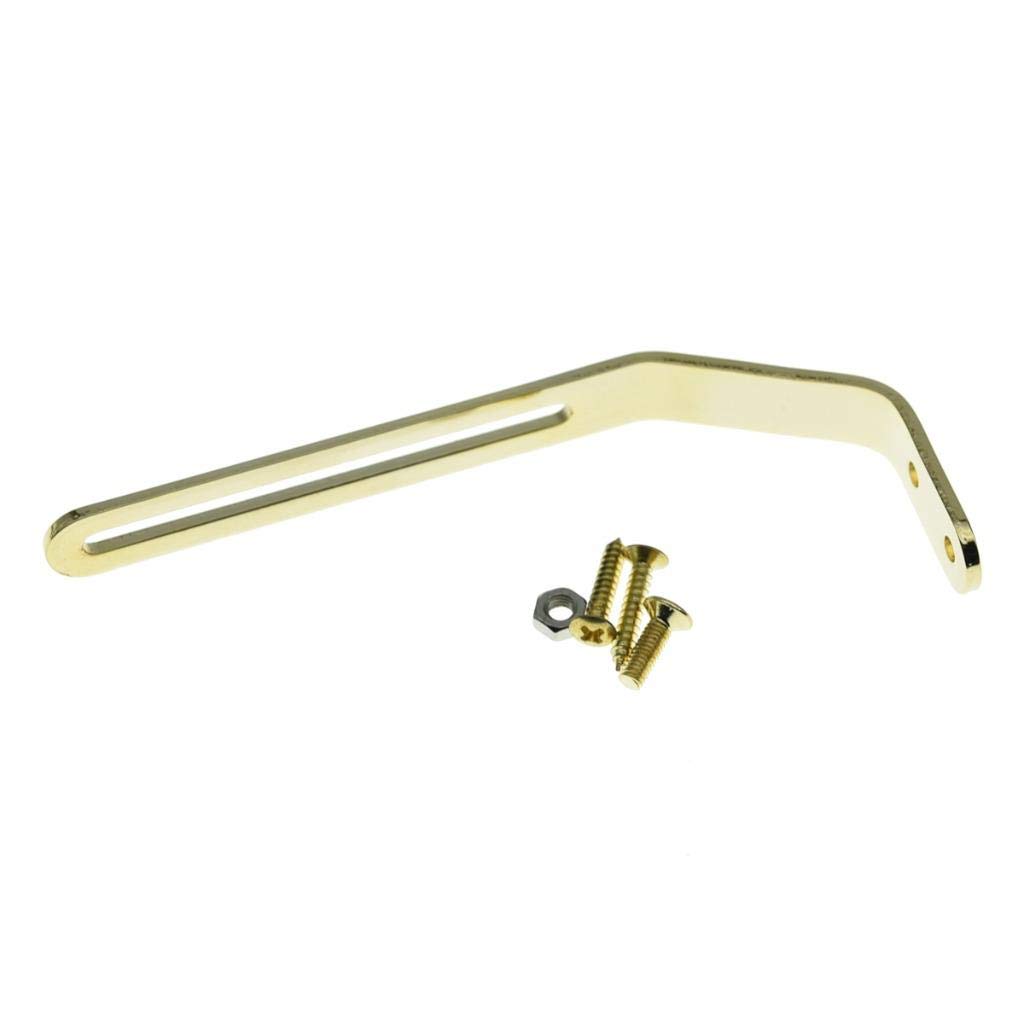 Dopro Guitar Pickguard Bracket Scratchplate Bracket w/Screws for Thick Archtop Jazz Guitars Gold