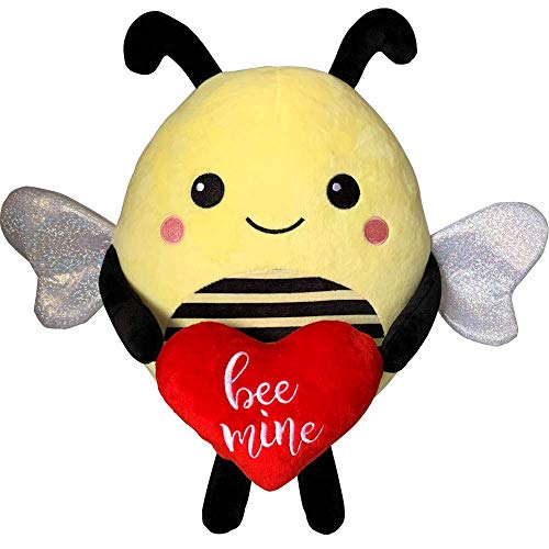 Light Autumn Bee Mine 10" Stuffed Animal Gifts - Valentines Day Stuffed Animals - Girlfriend Gifts - Valentine's Gift For Her - Cute Funny Vday Gifts For Boyfriend And Girlfriend #TOP2