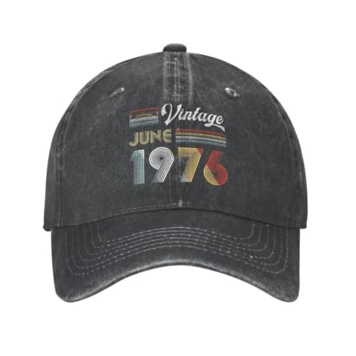 Casquette vintage Juin 1976 réglable pour protéger du soleil avec confort