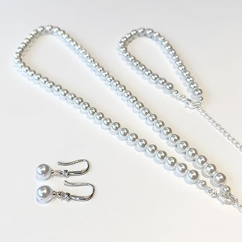 Image of Zeffy Pearl Necklace 4MM /6MM /8MM Dainty Round Imitation Pearl Choker Necklace Wedding Pearl Necklace Delicate Jewelry for Women Simple Bridesmaid Jewelry Gifts