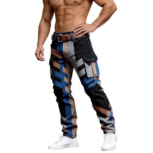 Mens Cargo Pants Casual Military Tactical Rip Stop Workwear Fashion Joggers Trousers US Hunting Sweatpants with Multi Pockets