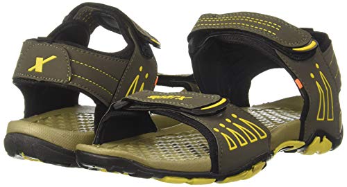 Image of SPARX Men Olive Yellow Outdoor Sandals-7 UK (40 2 /3 EU) (SS0805G OLYL0007)