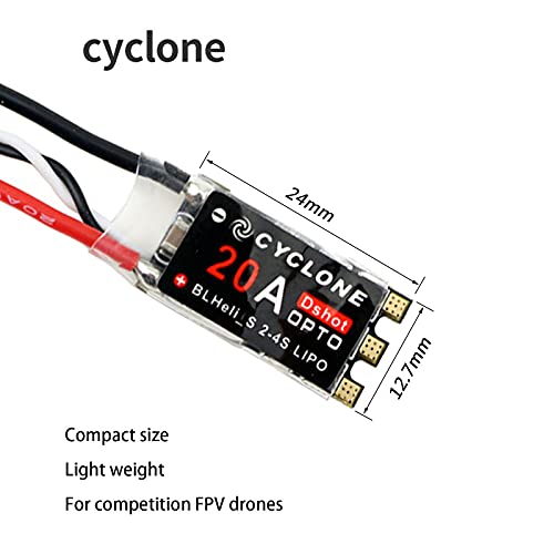 4Pcs 20A Esc Brushless Electronic Speed Controller Dshot Blheli_S 2-4S Lipo For Fpv Qav Drone Multirotor Quadcopter #TOP1