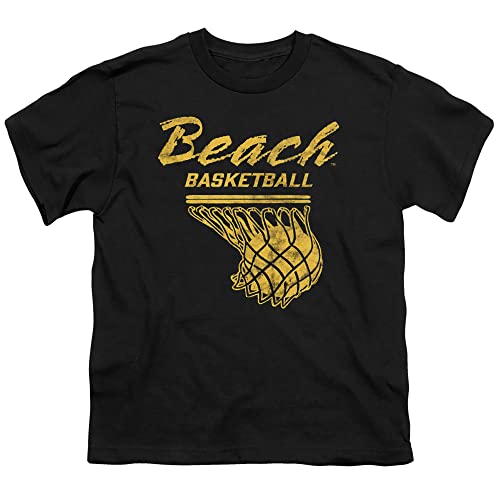 California State University, Long Beach Official Basketball Hoop Unisex Youth T Shirt,Black, Medium