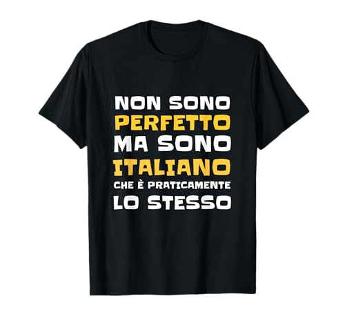 Ropa divertida con texto divertido para hombre italiano Camiseta
