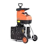 TOP CUT Elektro Gartenhäcksler 2800W – Walzenhäcksler für Äste bis 44 mm, Rücklauf, leise &...