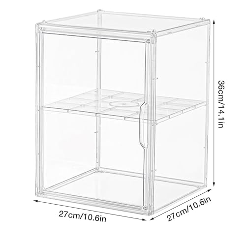 Organiseur de rangement transparent pour dressing parfait avec porte magnétique