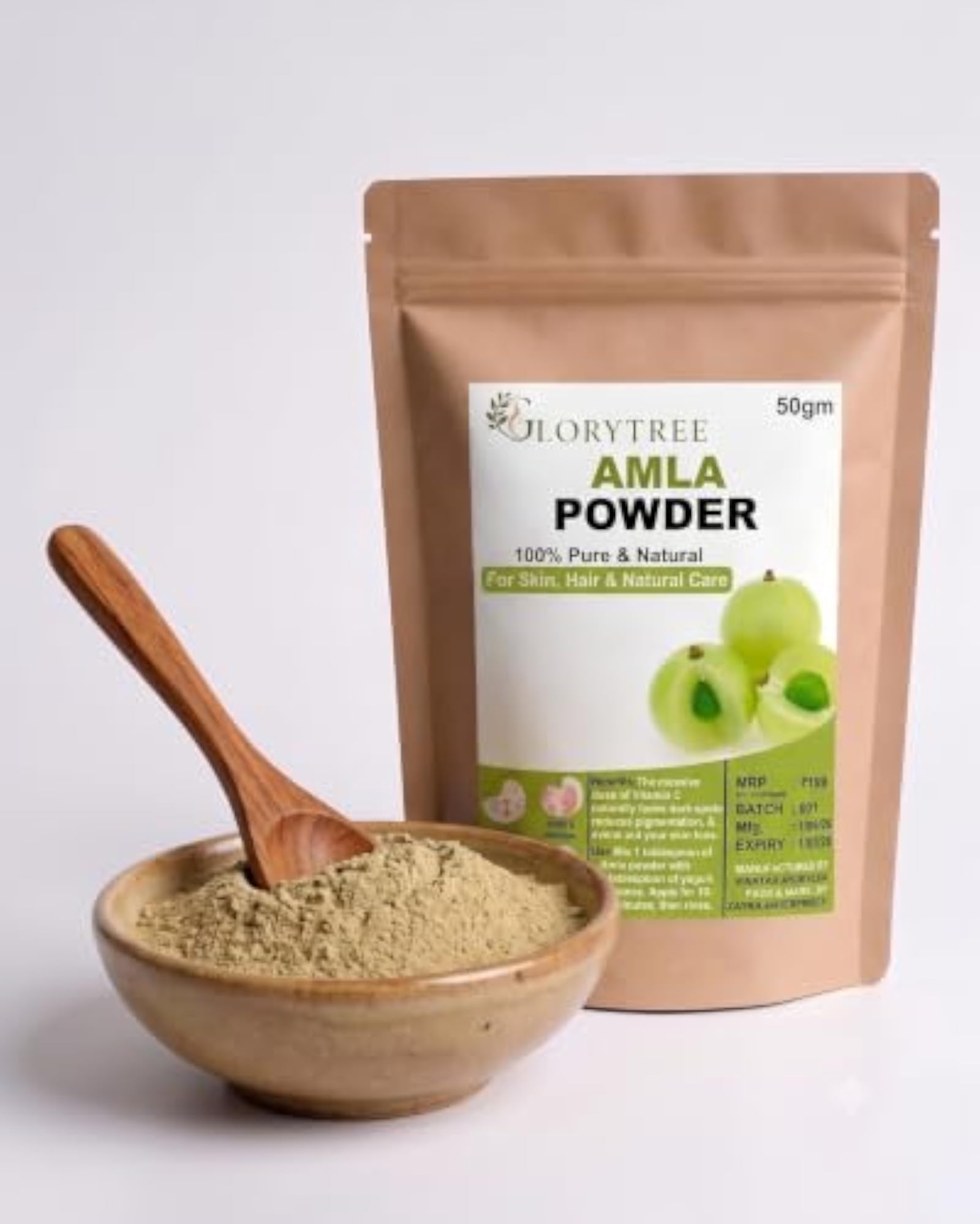 Pure Amla Powder for Hair & Skin, 50gm