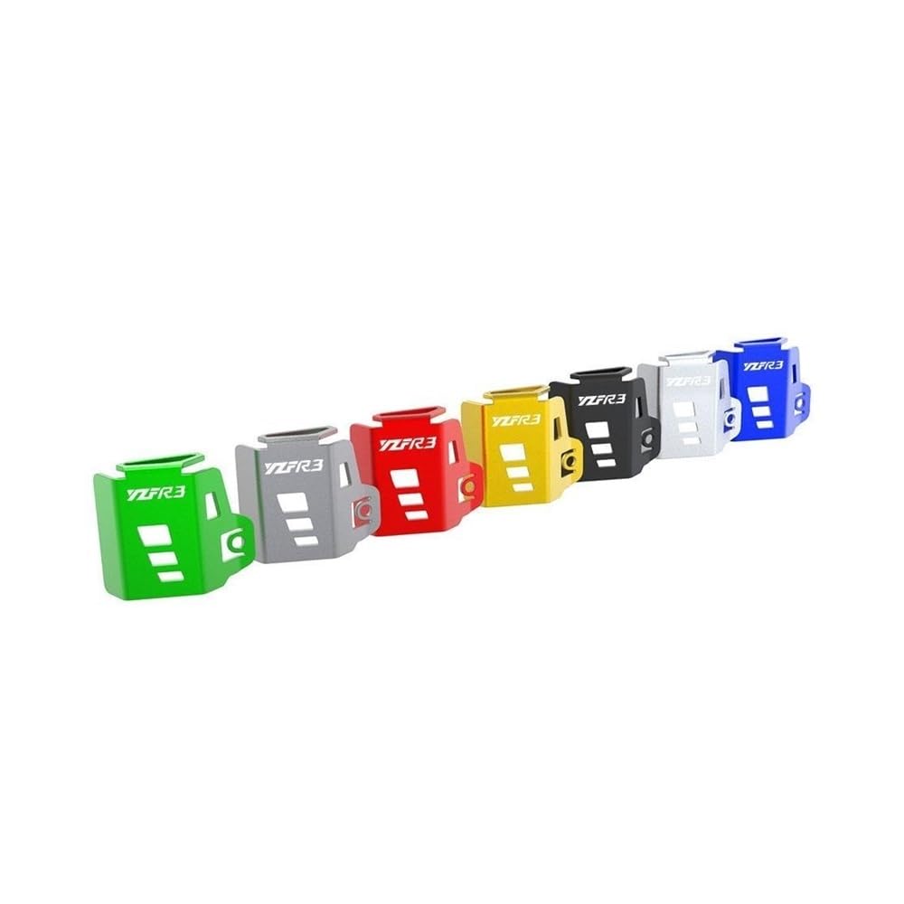 CNC Aluminum Rear Brake Fluid Reservoir Guard For Yamaha YZF R1, R6, R3, R25 - Motorcycle Accessory