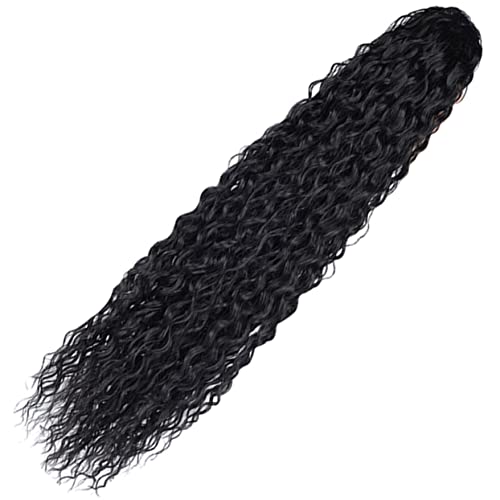 Extension de queue afro bouclée Healeved postiche fluffy idéal pour les coiffures du quotidien