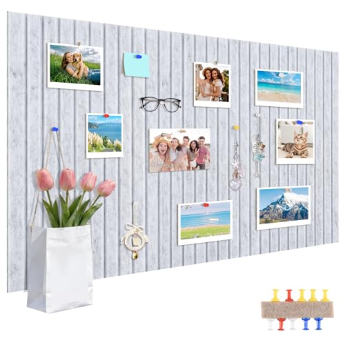 ALANGDUO 80 x 40 cm Pinnwand Filz, Große Filz Pinnwand Selbstklebend, Dekorative Filzpinnwand mit...