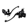 Control Switches, Wiring Harness + Clutch Lever, Brake Master Cylinder + Rubber Hand Grips for 1996-2012 Harley Softail Dyna Sportster V-Rod DC 12V Motorcycle 1 Handlebar
