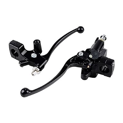 Control Switches, Wiring Harness + Clutch Lever, Brake Master Cylinder + Rubber Hand Grips for 1996-2012 Harley Softail Dyna Sportster V-Rod DC 12V Motorcycle 1 Handlebar