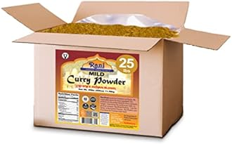 Rani Curry Powder Mild (10-Spice Authentic Indian Blend) 400oz (25lbs) 11.36kg Bulk Box ~ All Natural | Salt-Free | NO Chili or Peppers | Vegan | No Colors | Gluten Friendly | NON-GMO | Indian Origin