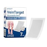 4 piezas de parche de microagujas objetivo para venas, tratamiento avanzado 2026 para varices en las piernas, parche para varices varicosas, tratamiento para venas varicosas