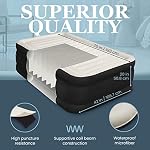 Englander Twin Air Mattress - Double High, 300 LB Capacity Luxury Camping Mattress with Built-in Pump, Waterproof and Microfiber - Image 5