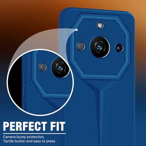 Image of WOW IMAGINE Back Cover for Realme Narzo 60 PRO | 11 PRO | 11 PRO Plus 5G | Blade Series Ultra Thin Case with Lightweight Design | Camera Protection | Soft Matte Silicone Flexible Mobile Case - Blue