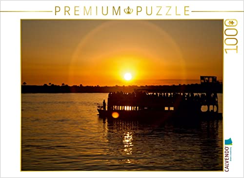 Preisvergleich Produktbild CALVENDO Puzzle - Sonnenuntergang auf dem Sambesi - 1000 Teile Foto-Puzzle für glückliche Stunden