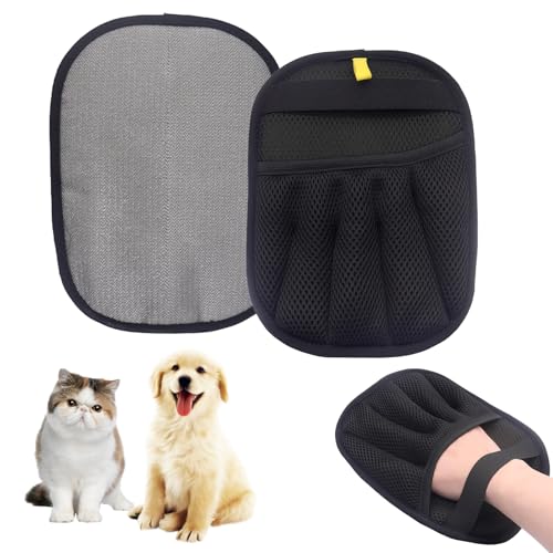 MHwan Guanto Rimuovi Peli Animali, 2 Pezzi Elettrostatico Leva Peli Animali Che Raccoglie Automaticamente i Peli, Spessi, Senza Angoli Morti per La Rimozione dei Peli, Facili da Pulire e Utilizzare