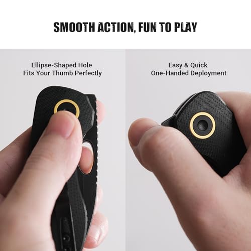 Vosteed Pocket Knife Folding Knife: 2.46" EDC Knife for Men Small Pocket Knives for Men Women Gifts Sharp Cool Pocket Knife with Clip Sandvik 14C28N Blade G10 Handle - Mini Acorn