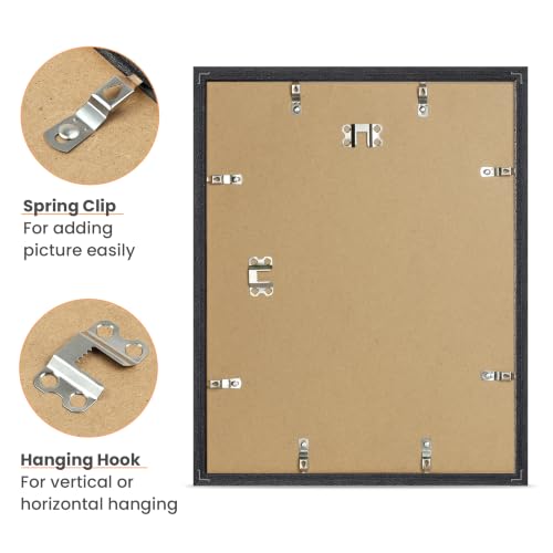 Image of upsimples 11x14 Picture Frame Solid Wooden, Nursery Decor, 1Pack Black