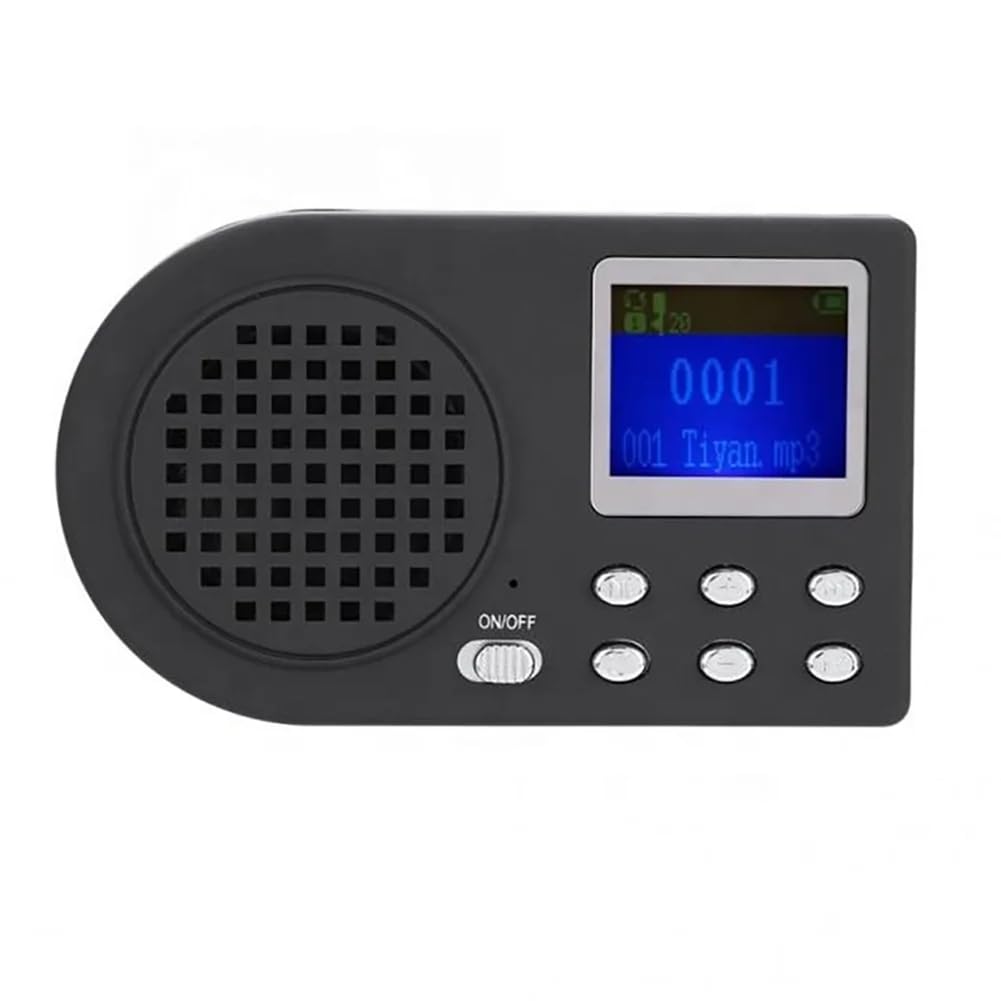 Llamador de Pájaros con Altavoz para Exteriores, Reproductor MP3 Digital, Sonido de de Granja, Control Remoto, Enchufe UE.
