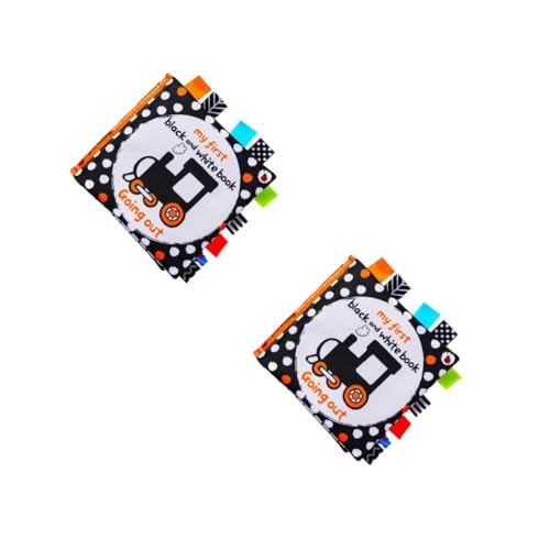 Jeu d'éveil de cognition noir et blanc DOITOOL 2 pièces pour l'éducation précoce des enfants