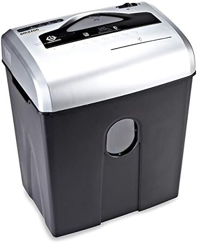 AmazonBasics 12-Sheet Cross Cut Paper With CD and Credit Card Shredder With 18 Liter Waste Basket Capacity