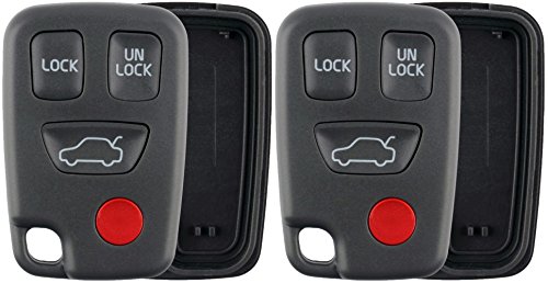 KeylessOption Keyless Entry Remote Case Shell Button Pad Outer Cover For HYQ1512J (Pack of 2)