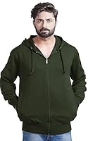 ADBUCKS Women's Winter Wear Hood with Zipper Cotton Jacket (Plus Size Also Available) Olive, XXXXXXX-Large