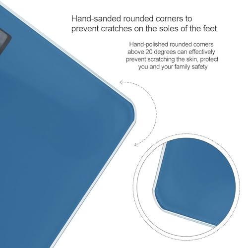 Báscula digital azul marino para peso corporal hasta 180 kg miniatura 4