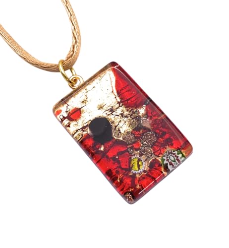 Pendentif en verre fait main Camilla pour sublimer vos tenues de soirée et d'été