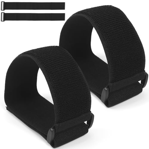 Image of Leg Exerciser Traction Straps, Under Desk Elliptical Pedal Band for Seniors, Secure & Stability for Electric Ellipse Equipment