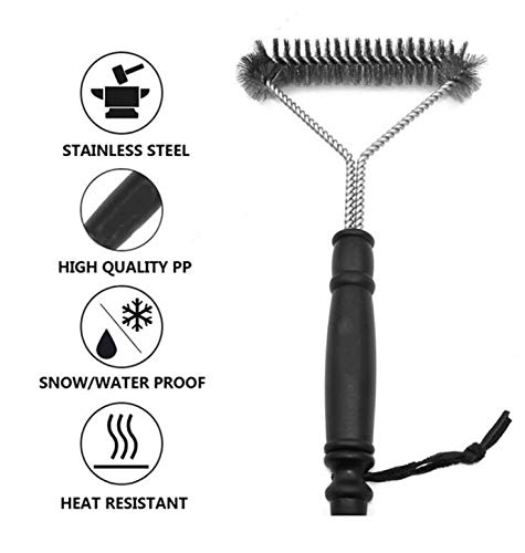 WOIWO 1PCS Kitchen Accessories BBQ Grill Cleaning Brush Stainless Steel Cooking Tools BBQ Brush Oven Brush Mutton String Oven Brush image 4