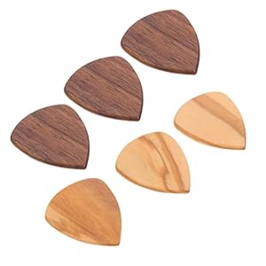 Generic 6Pcsguitar Picks Hout Picks Gitaar Gift Voor Elektrische Akoestische Gitaren Ukelele (Assorti Kleur)
