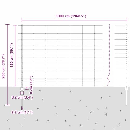 Clôture extérieure et durable en finition argentée haut de gamme - 4