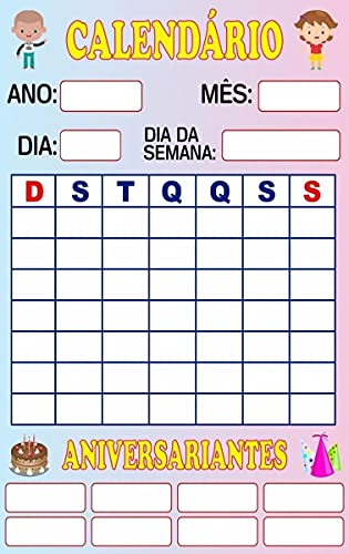 Banner Pedagógico Calendário Infantil Escolar - Sil999