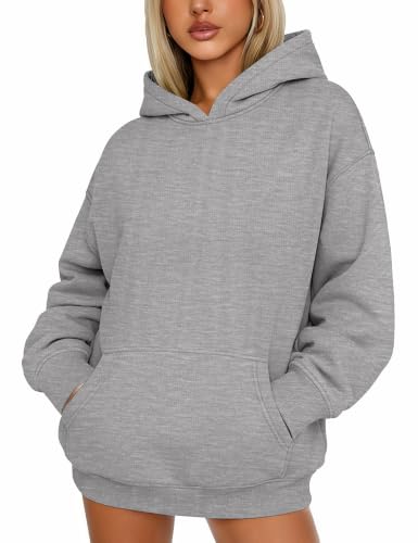 YUCOLEN Women Oversized Hoodies Fleece Pullover Sweatshirt with Pocket