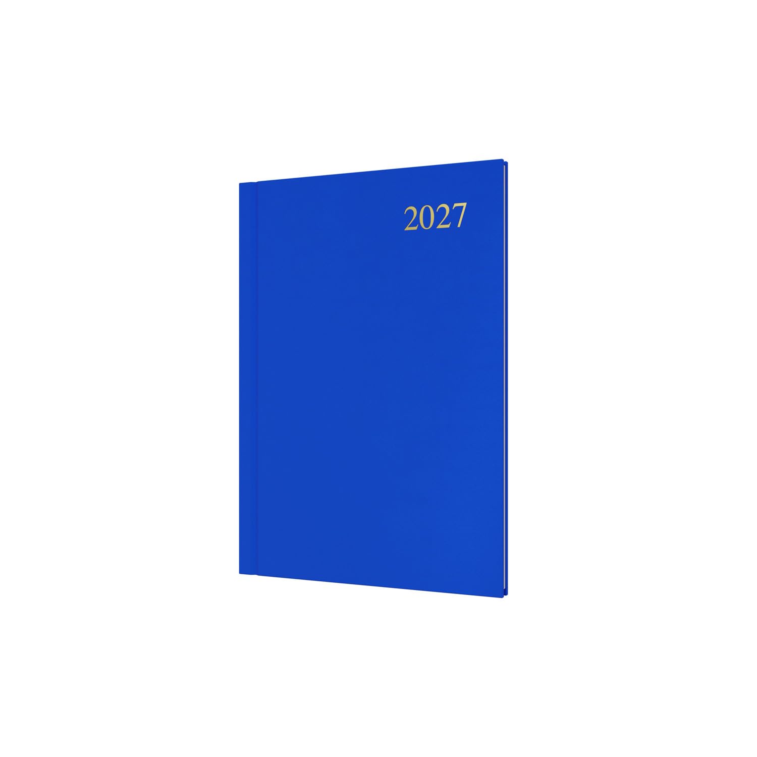 Agenda anual 2027, agenda semanal de 12 meses, tamaño A5, tapa dura en azul, gama esencial Collins Debden (ESSA53.60-27)