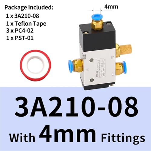 Vanne d'inversion de commande d'air 3A110-06 pour stopper les pertes de pression 1/8"