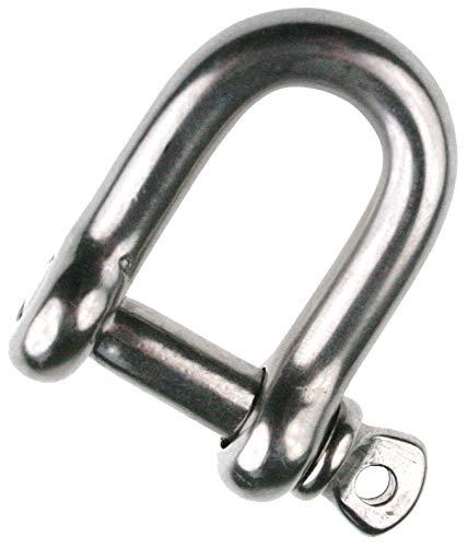 Grillo a D, in acciaio inox, da circa 12 mm, ARBO-INOX